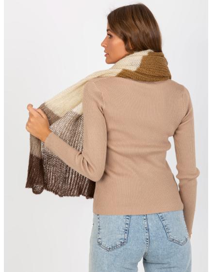 Női sál SPIRIT barna-bézs