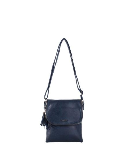 Dámska kabelka so strapcami RORIE tmavo modrá
