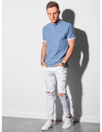 Férfi sima pólóing PERCY kék