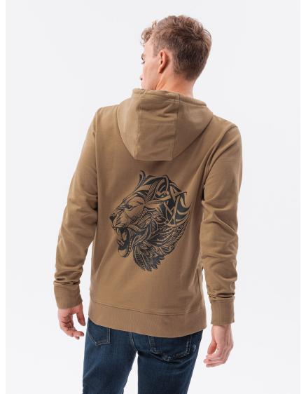 Férfi kapucnis pulóver COMIC világosbarna