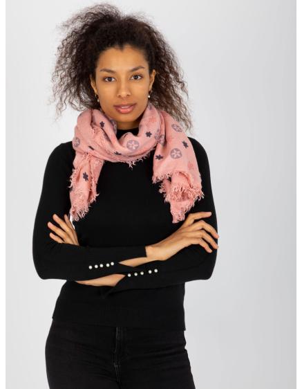 Női nyomtatott sál SCARLET pink