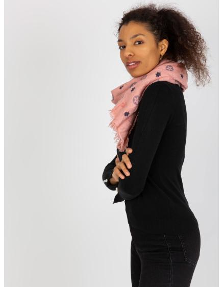 Női nyomtatott sál SCARLET pink