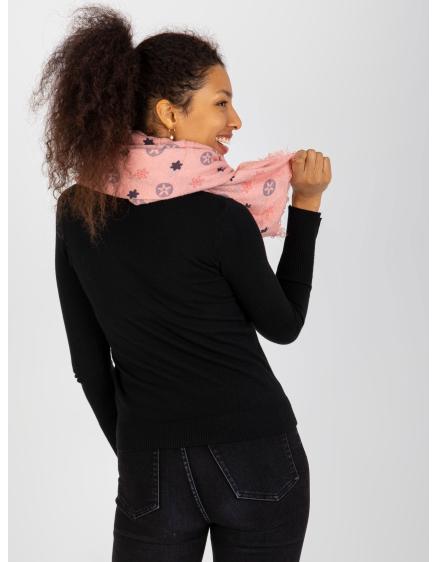 Női nyomtatott sál SCARLET pink