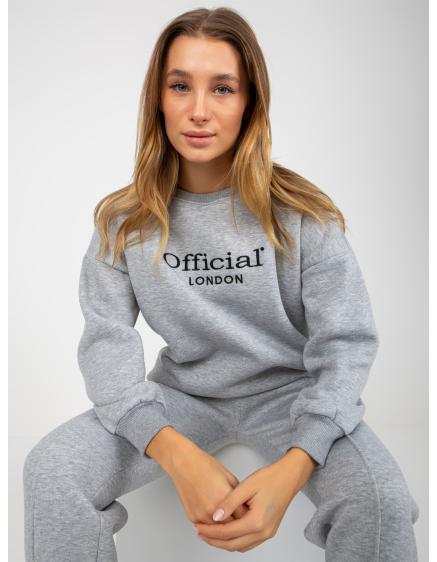 Női szett túlméretezett pulóverrel PASCIA szürke