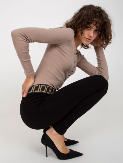 Női leggings elasztikus derékkal VILA fekete