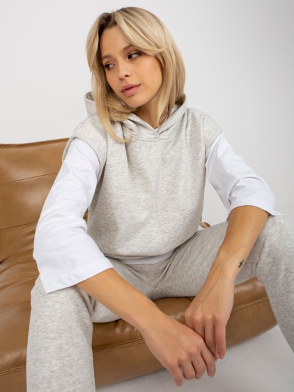 Dámský set s halenkou GARION světle šedý – fotografie produktu 2