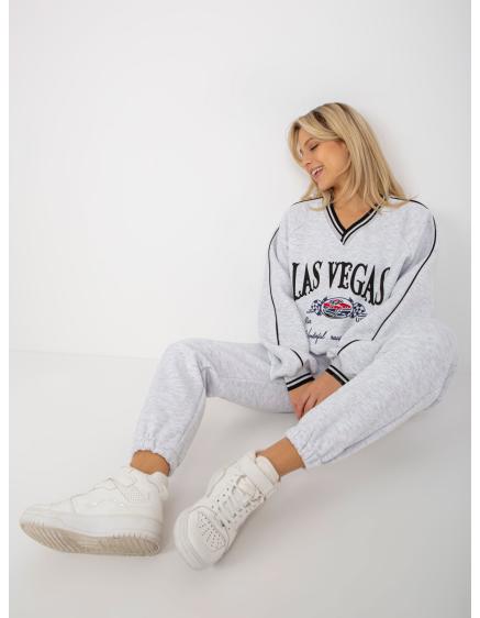 Női oversize szett SIRA világosszürke