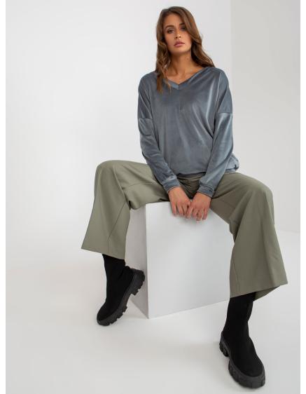 Női kapucnis pulóver EVIE kék