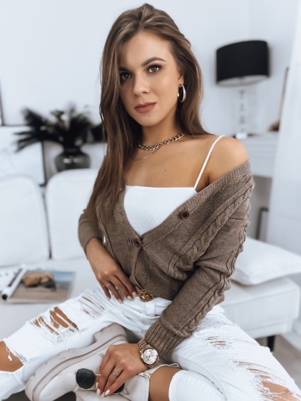 Dámsky sveter MELANIA hnedý