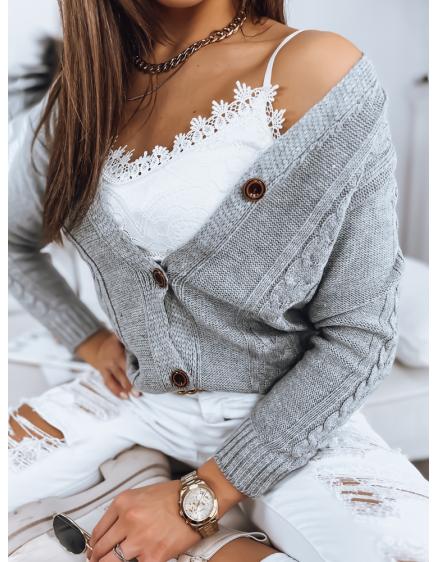 Dámský svetr MELANIA světle šedý