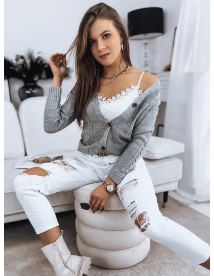 Dámský svetr MELANIA světle šedý