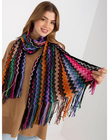 Női sál rojtos JAZMINE színes sállal