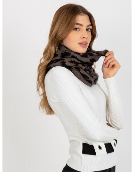 Női téli kémény LEEN szürke és fekete