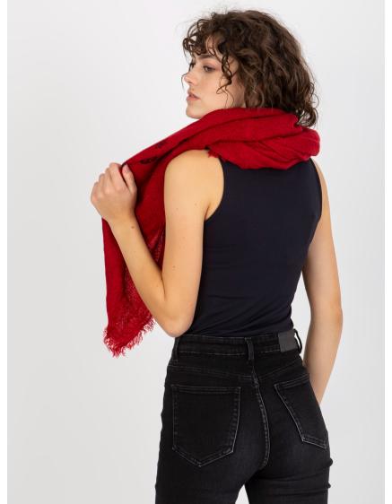 Dámská zimní šála s potiskem SELAH červená 