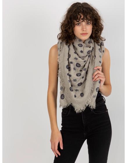 Női nyomtatott sál ALISSON szürke