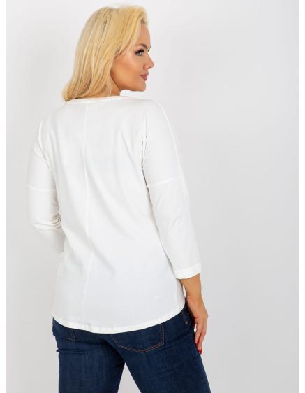 Dámská halenka s potiskem plus size BRONTE ecru  