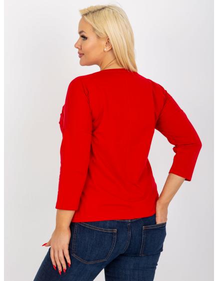 Dámská halenka plus size LEA červená 