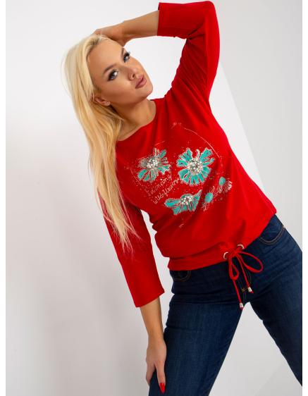 Dámská halenka plus size LEA červená 