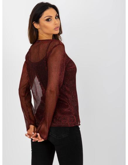 Dámská halenka společenská ADALYN červeno-černá 