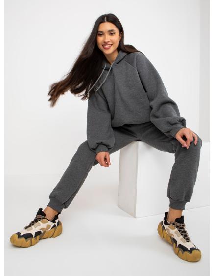 Női oversize szett LEANN sötétszürke