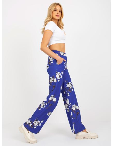 Dámske nohavice kvetinové STELLA kobaltové