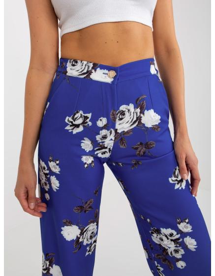 Dámske nohavice kvetinové STELLA kobaltové