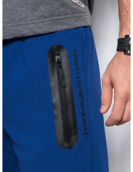 Pánské teplákové kraťasy W239 - modré