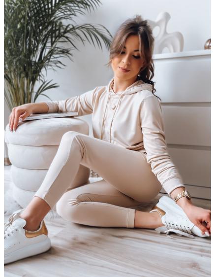 Dámská tepláková souprava MIGEL ve světle béžové barvě