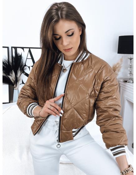 Dámska bunda BOMBER camel