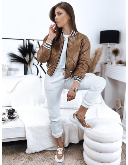 Dámska bunda BOMBER camel