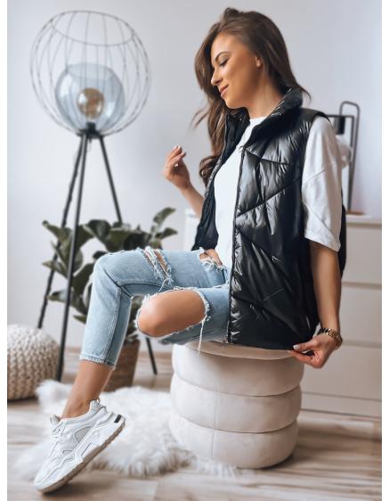 Dámska prešívaná vesta HOLO čierna