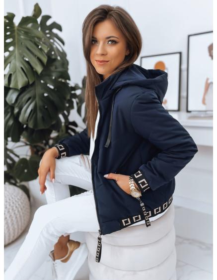 Dámska bunda prešívaná BOLONIA tmavo modrá