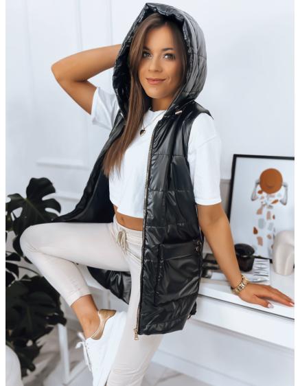 Női steppelt mellény JESS fekete