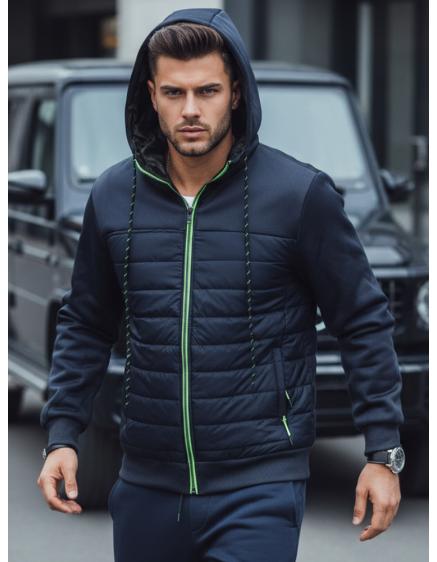 Pánská bunda přechodová prošívaná R02 tmavě modrá