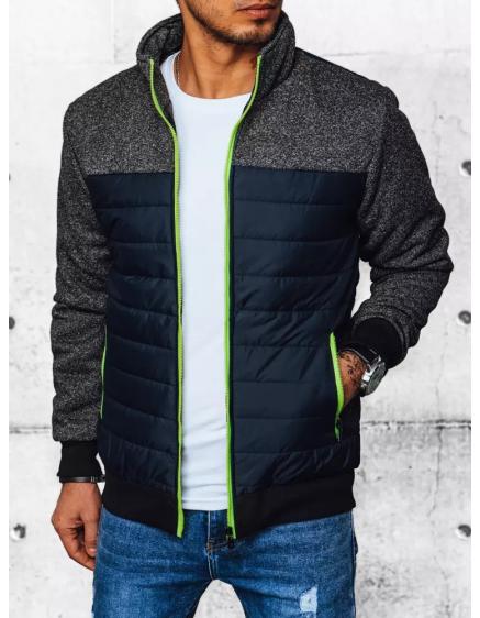 Férfi átmeneti dzseki steppelt R04 sötétkék