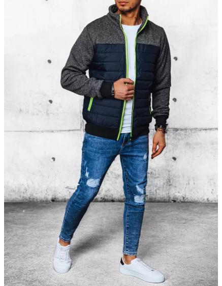 Férfi átmeneti dzseki steppelt R04 sötétkék