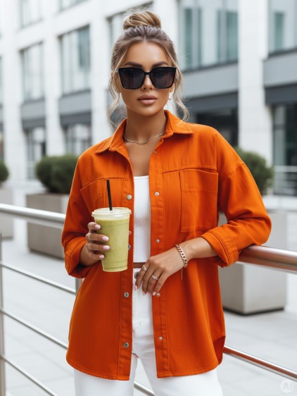 Dámska košeľová bunda CALIFORNICATION oranžová