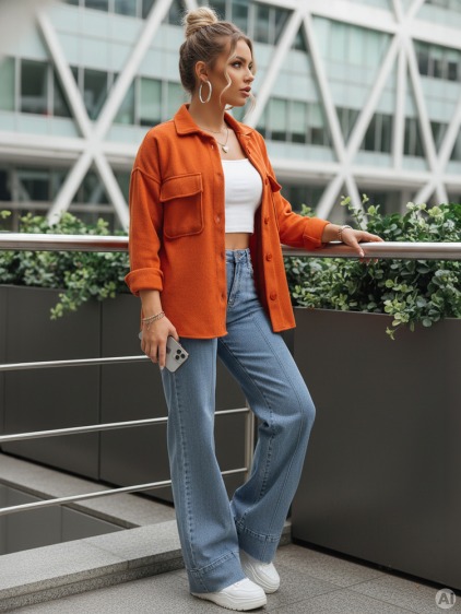 Dámska bunda SUNSET oranžová – fotografie produktu 3