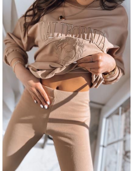 Dámske legíny CALIFORNIA TEAM béžovej farby