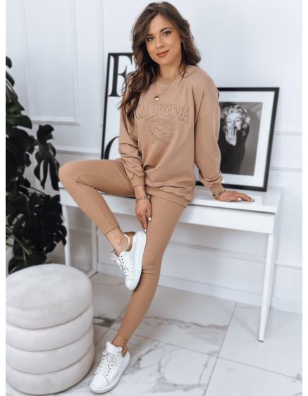 Dámske legíny CALIFORNIA TEAM béžovej farby