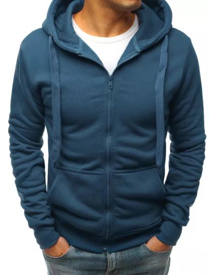 Pánská mikina rozepínací modrá