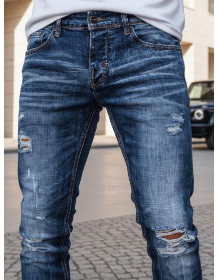 Pánske džínsové nohavice K9 modré
