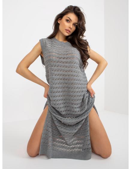 Dámske šaty v maxi dĺžke MARIUSA šedé