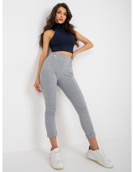 Dámské tepláky s ozdobnými knoflíky RUDIGA šedé 