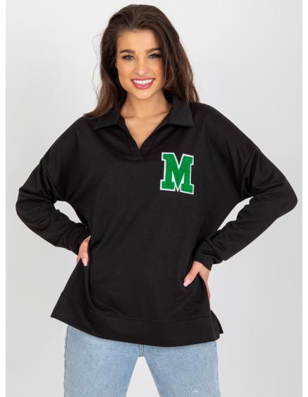 Dámska blúzka oversize s vreckami GERHA čierna