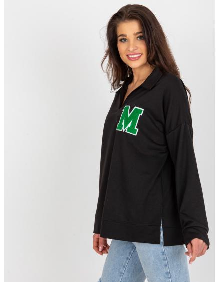 Dámska blúzka oversize s vreckami GERHA čierna