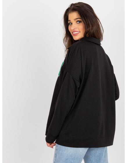 Dámska blúzka oversize s vreckami GERHA čierna