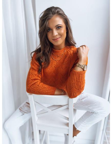 Női pulóver ALCAMO narancssárga