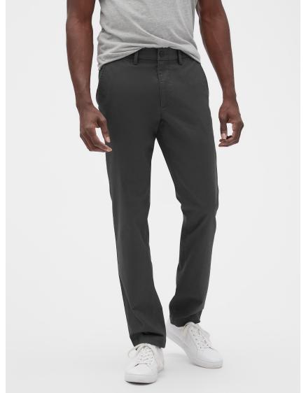 Nadrág essential khaki slim fit GapFlex nadrág