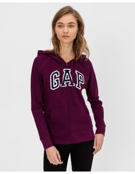 Mikina GAP logo zips fleece